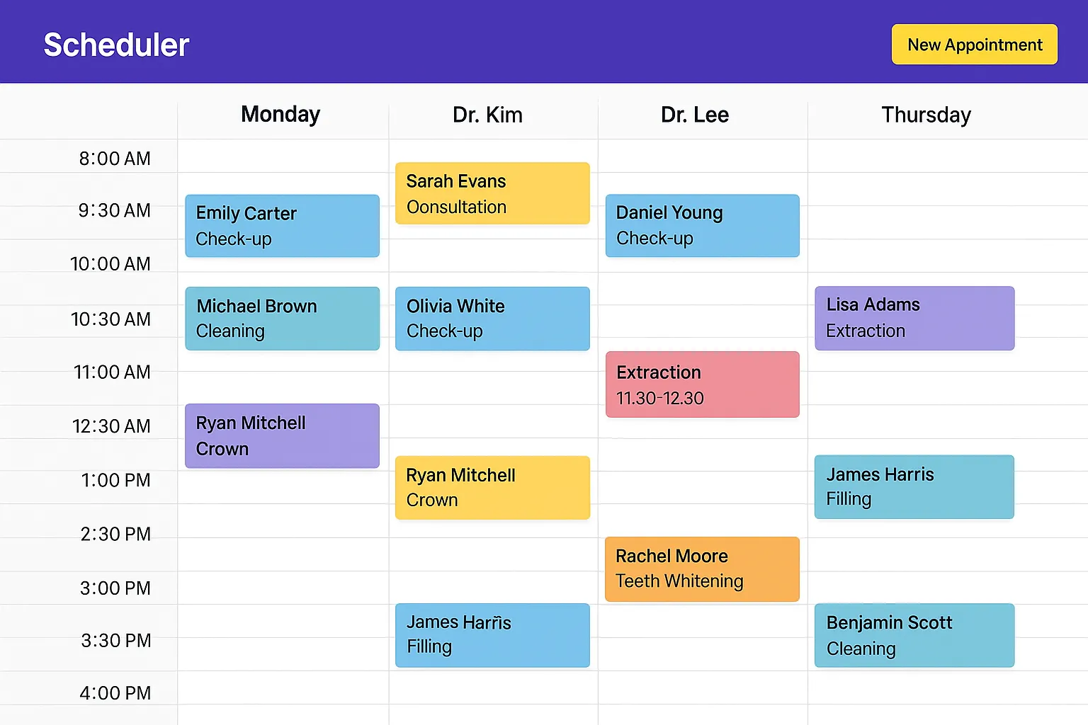 Multi-Location Scheduler